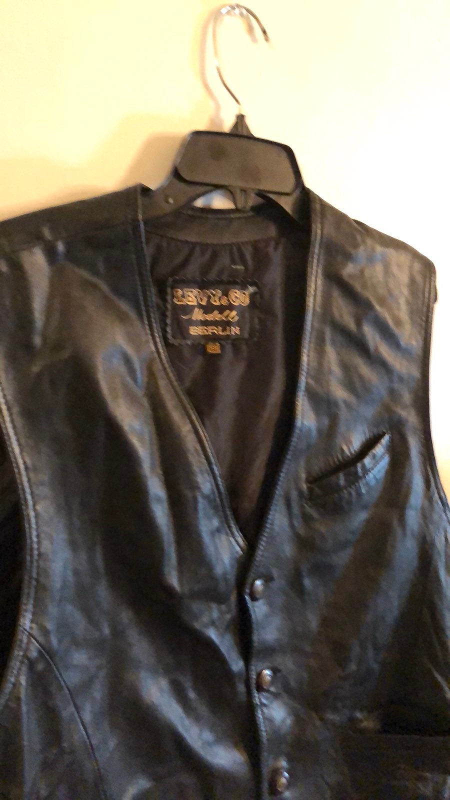 LEVY & CO. BERLIN Modell Echtes Leder Leather Vest