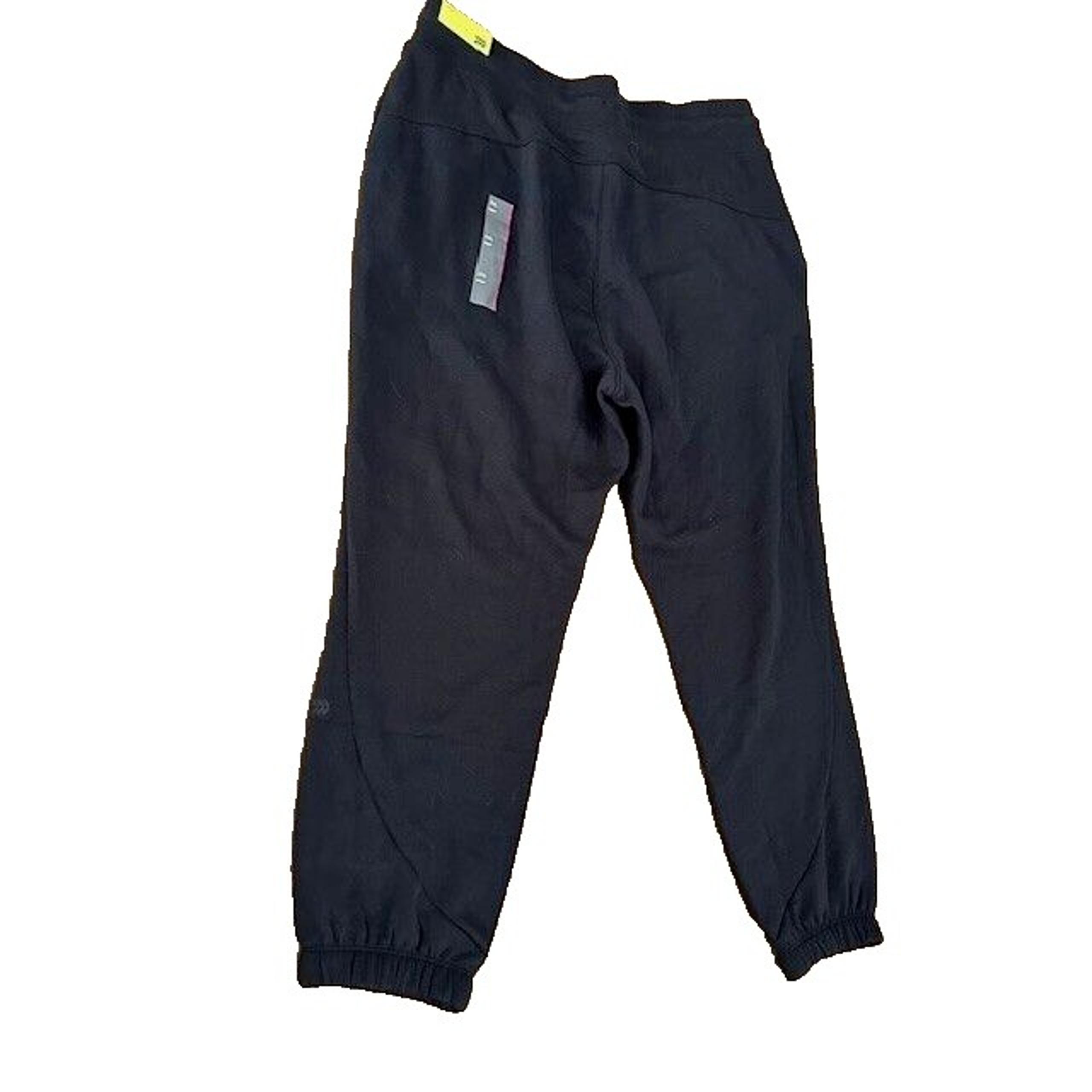 All in Motion Womens High-Rise XXL Jogger Pants Black Side Pockets Adjustable Wa