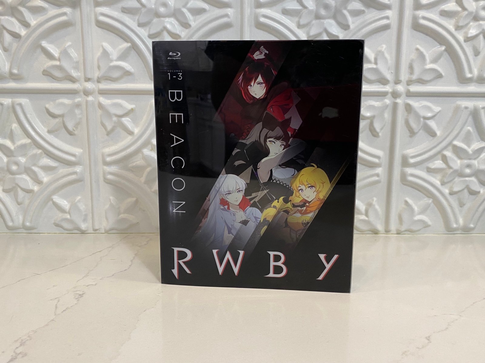 RoosterTeeth RWBY Beacon Arc Volumes 1,2,3 Steelbook Case Blu Ray DVD
