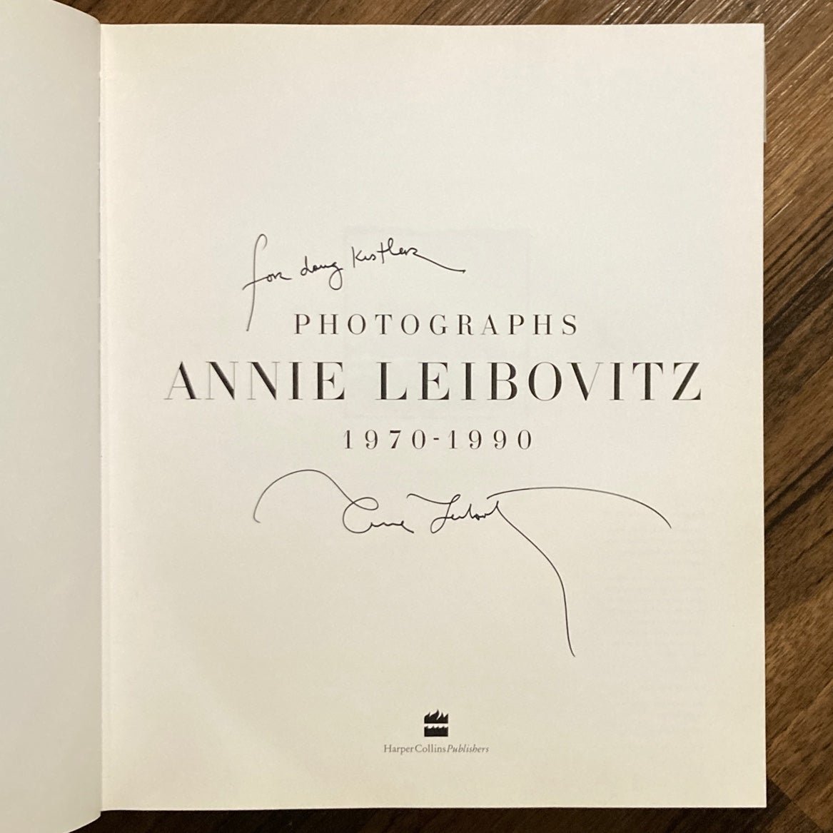Photographs Annie Leibovitz 1970–1990 / Signed 1st Edition