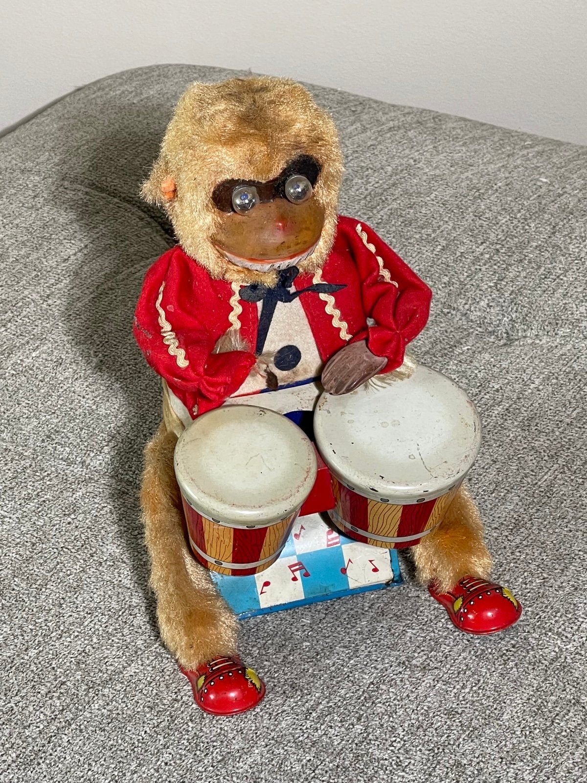 Vintage 1950s ALPS Drum Playing Monkey