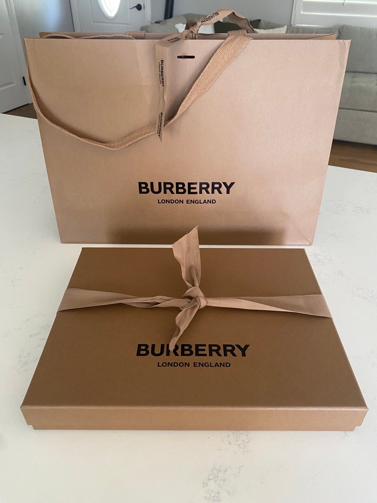 Burberry bag and box