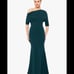 Betsy and Adam women’s Evening Gown Off Shoulder Floor Length Maxi Dress 10