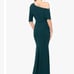 Betsy and Adam women’s Evening Gown Off Shoulder Floor Length Maxi Dress 10
