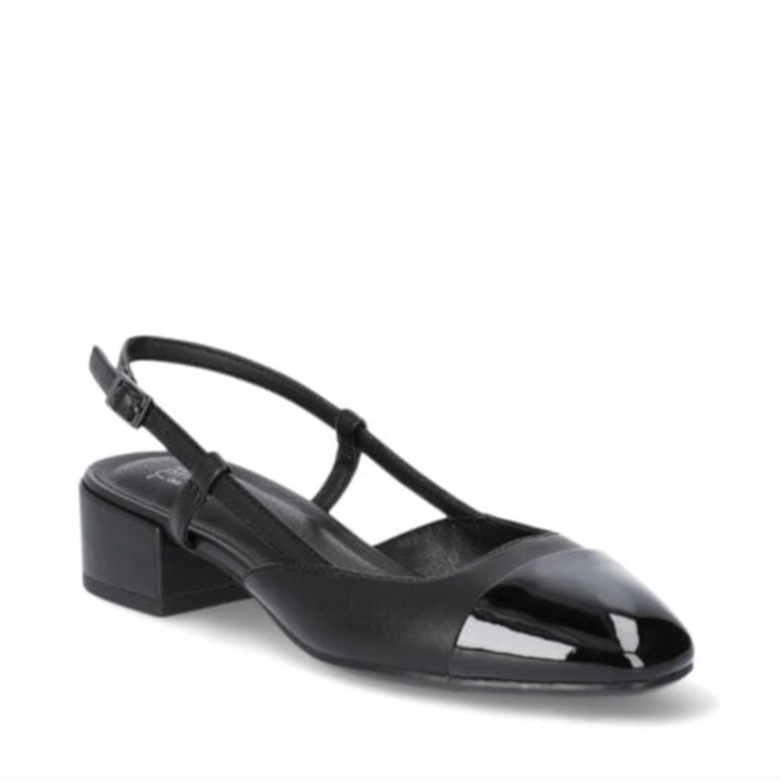 NWT Time and Tru Women's Block Heel Slingback Size 8, Black