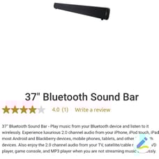 ilive Bluetooth 37 hd sound bar