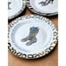 2004 Delphine Cubitt Salad Plates Tapas Appetizer Desert Shoe Boot Design Set 4