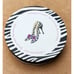 2004 Delphine Cubitt Salad Plates Tapas Appetizer Desert Shoe Boot Design Set 4