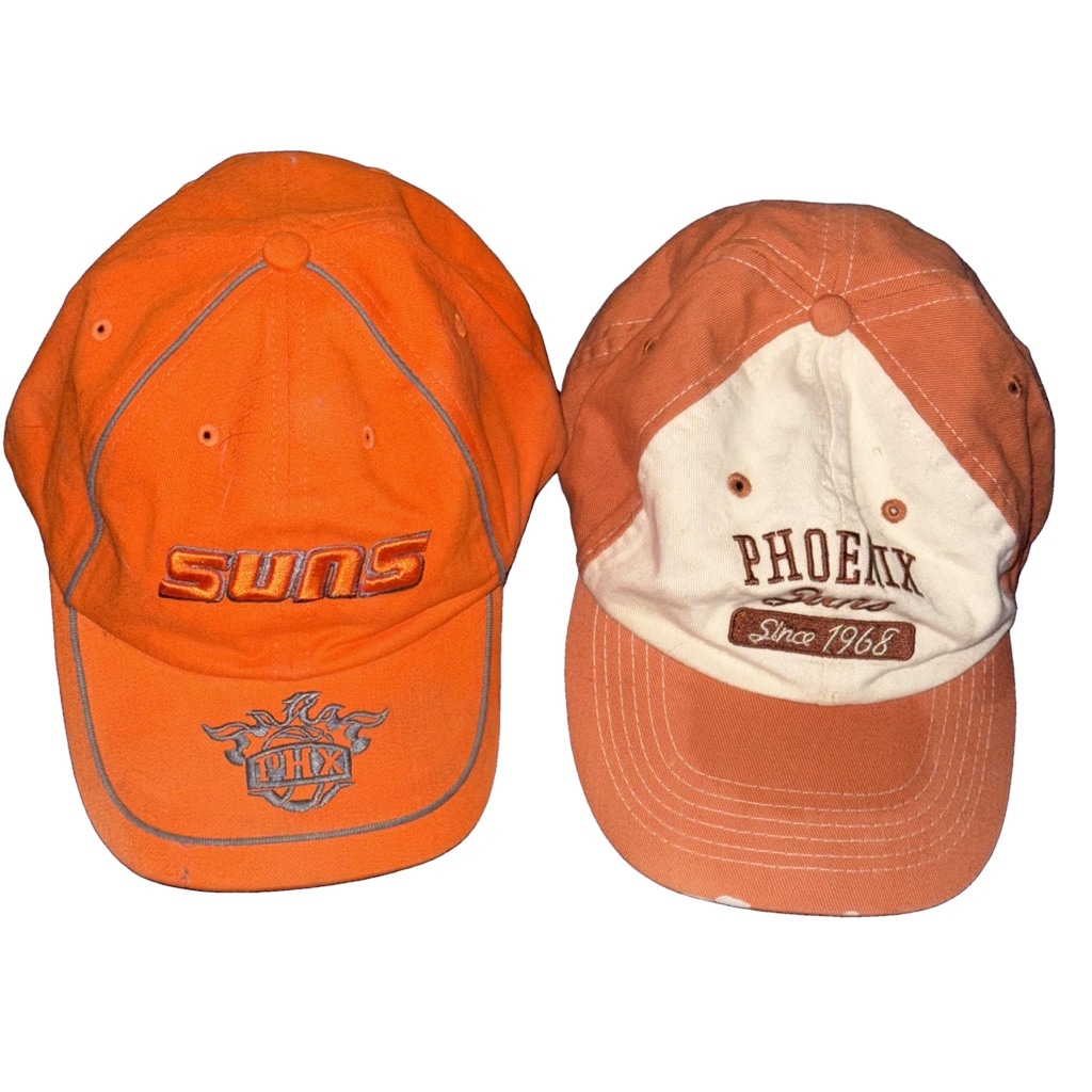 Authentic Phoenix Suns baseball caps hat orange and white (2)