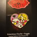 Valentines Charlie + Vaggie limited edition gold enamel pin
