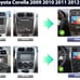 Android 13 Car Stereo Radio for Toyota Corolla 2009 2010 2011 2012 2013, Rimoody