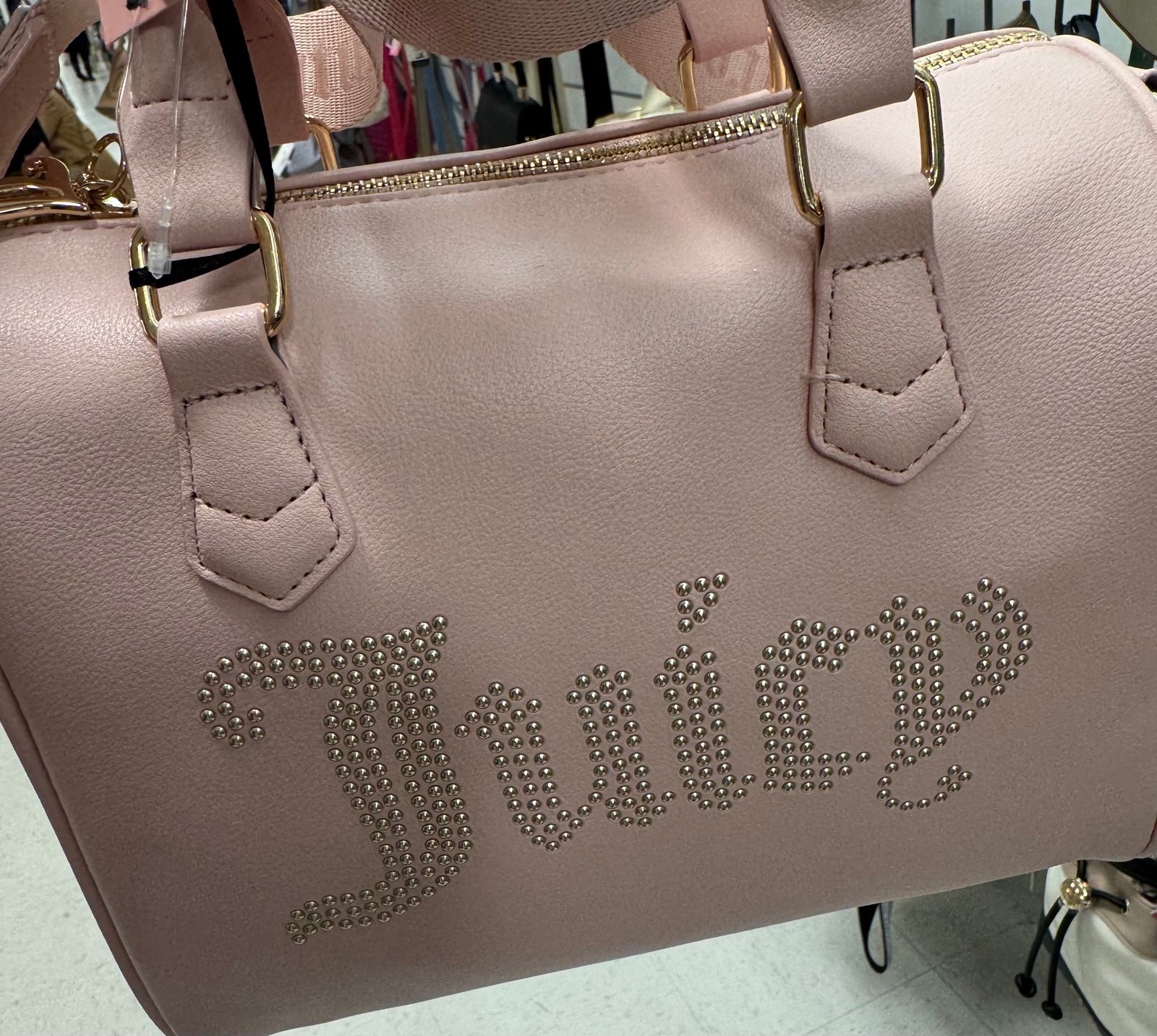 Juicy couture pink clay satchel