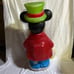 Vintage Mickey Mouse Christmas Lighted Blow Mold Yard Decoration 33” tall