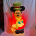 Vintage Mickey Mouse Christmas Lighted Blow Mold Yard Decoration 33” tall