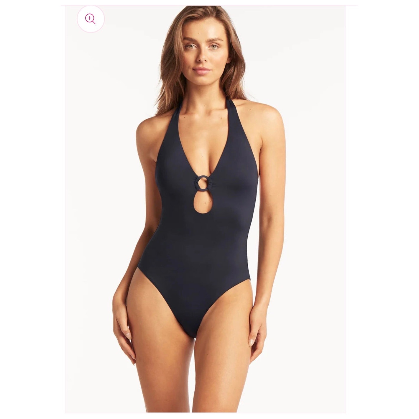 Sea Level Keyhole Halter One Piece Night Sky SL1526EC0 (new)