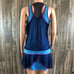 Lucky in Love for THE ELLISON SISTERS blue racerback mesh Tennis Dress