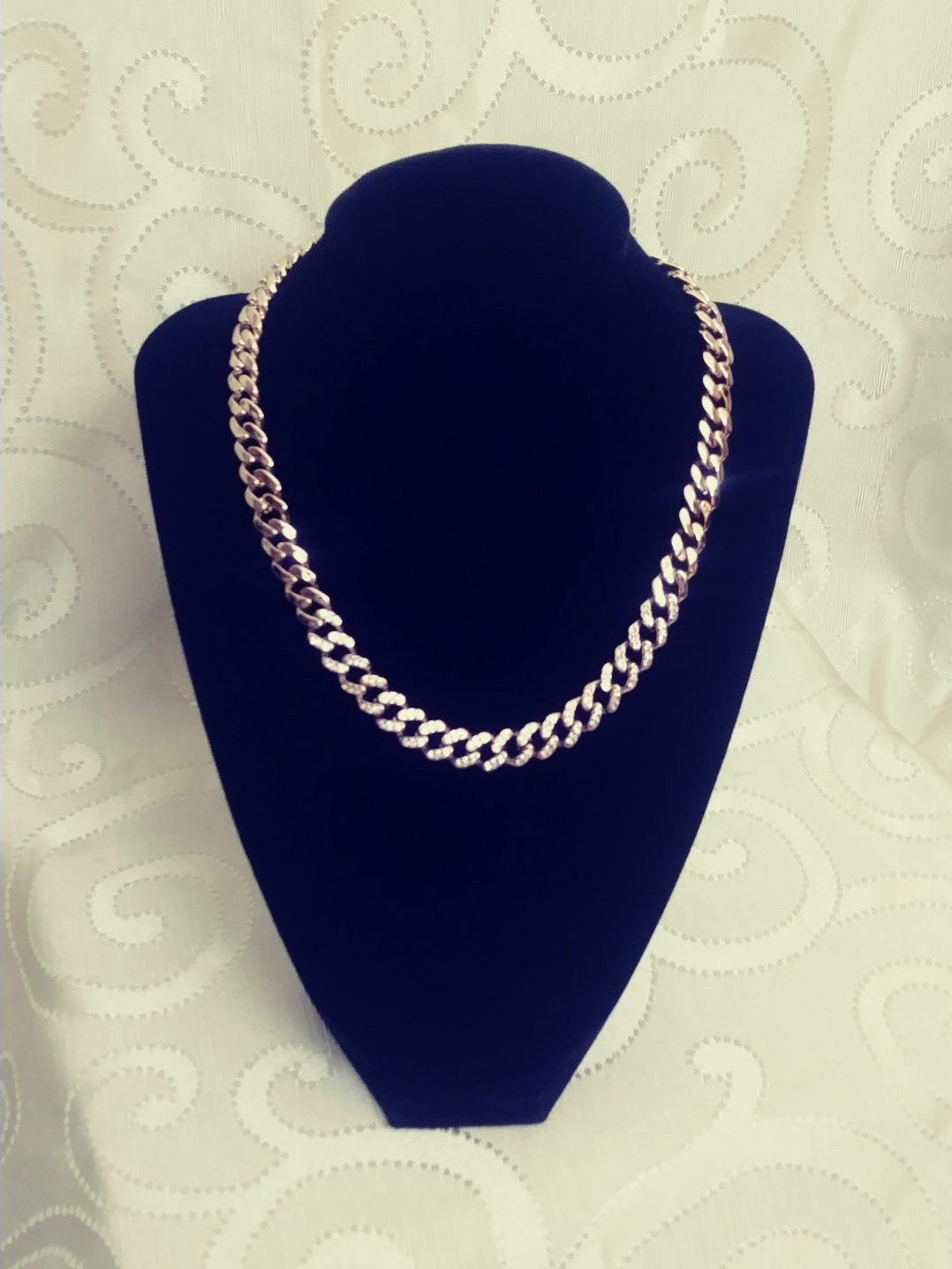 RARE, Vintage Authentic Givenchy Signed Gold Plated Chain w/Toggle Necklace