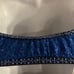 THE LINE UP 2 PIECE BLUE BLACK SEQUIN RHINESTONE DANCE COSTUME SIZE GIRLS 14/16