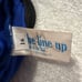 THE LINE UP 2 PIECE BLUE BLACK SEQUIN RHINESTONE DANCE COSTUME SIZE GIRLS 14/16