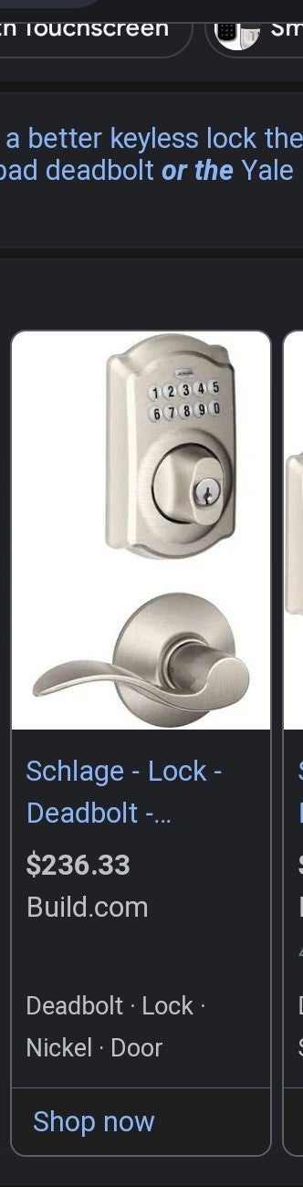 schlage deadbolt