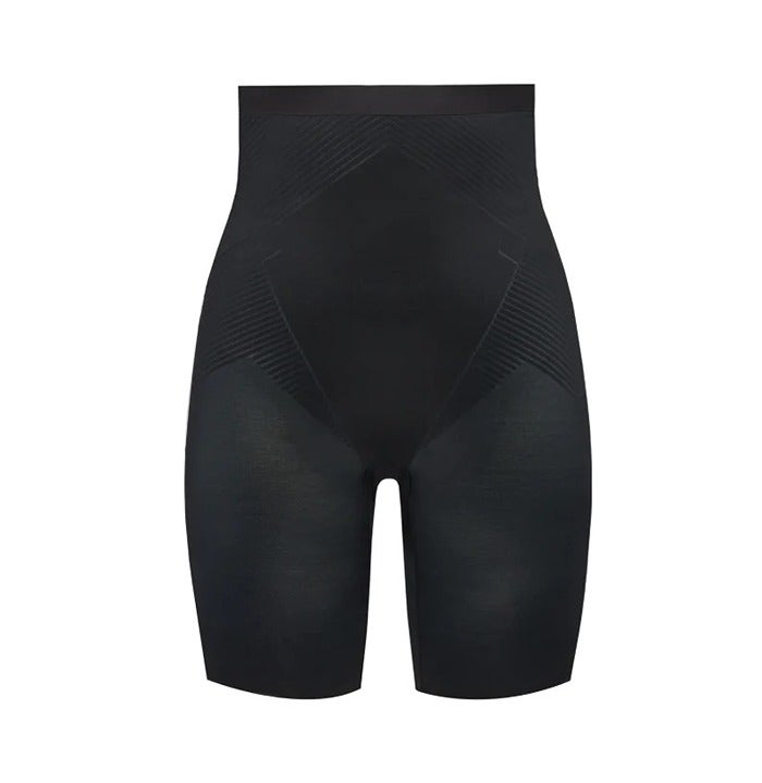 NWT Spanx Thinstincts 2.0 High-Waisted Mid-Thigh Short in Very Black L
