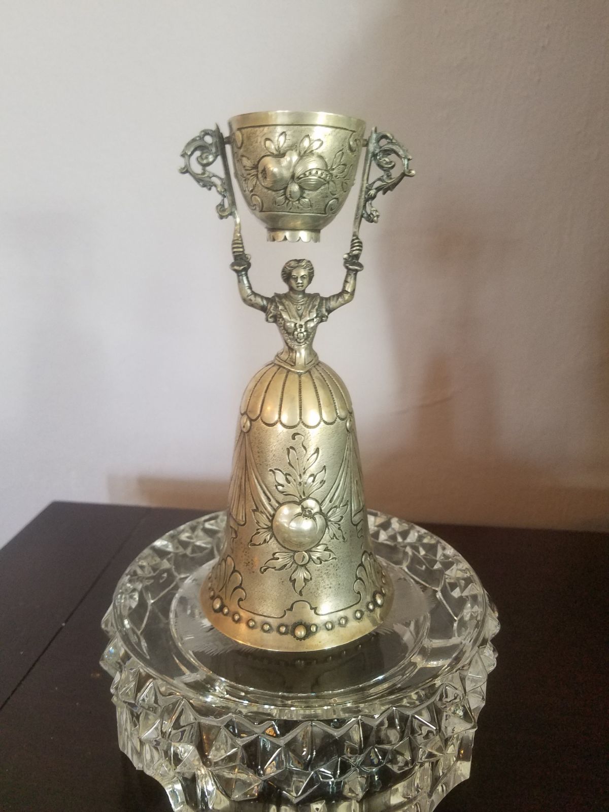 Antique German silver ceremonial wedding