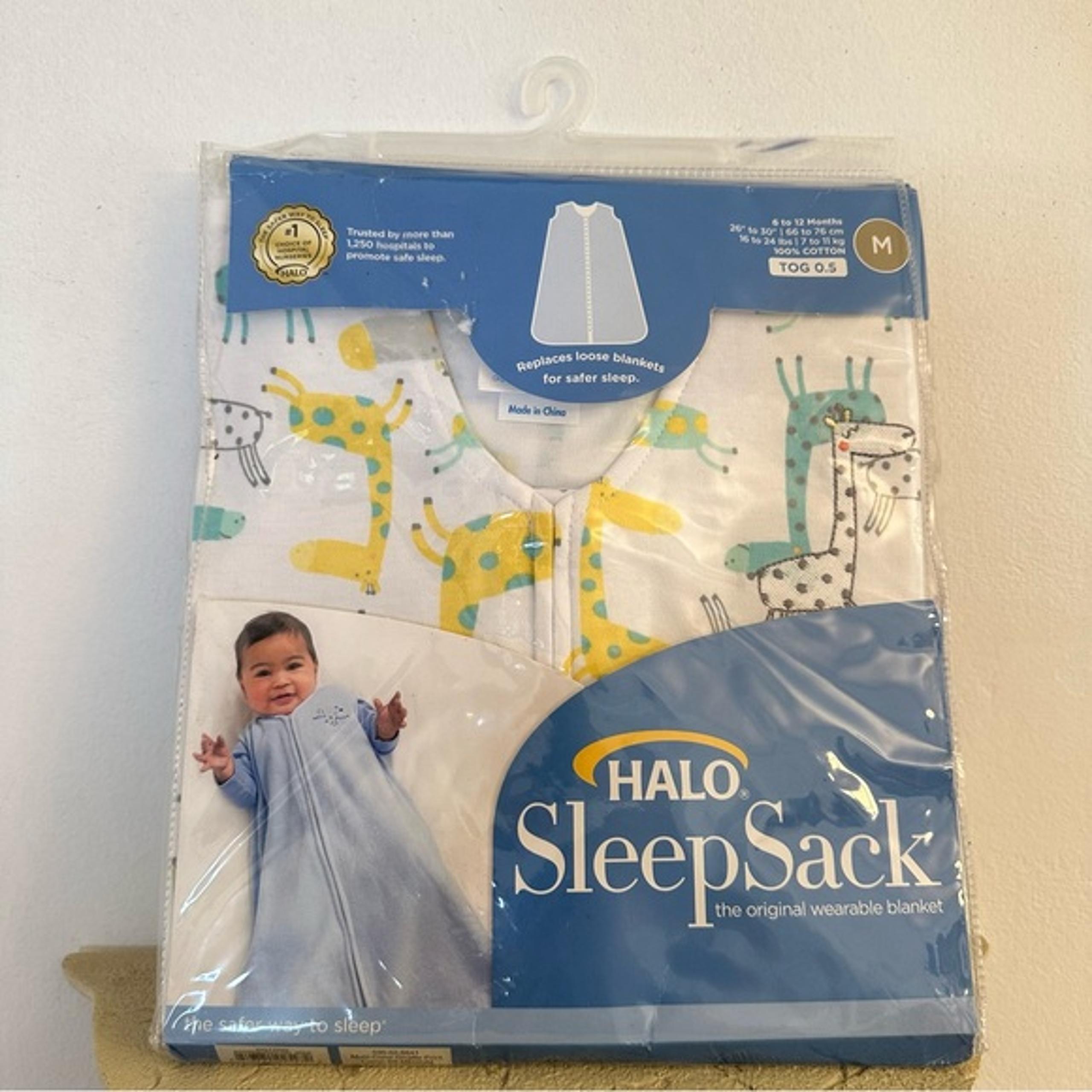 Halo Sleep Sack, Giraffe Print, Size 6-12 months, Baby, New