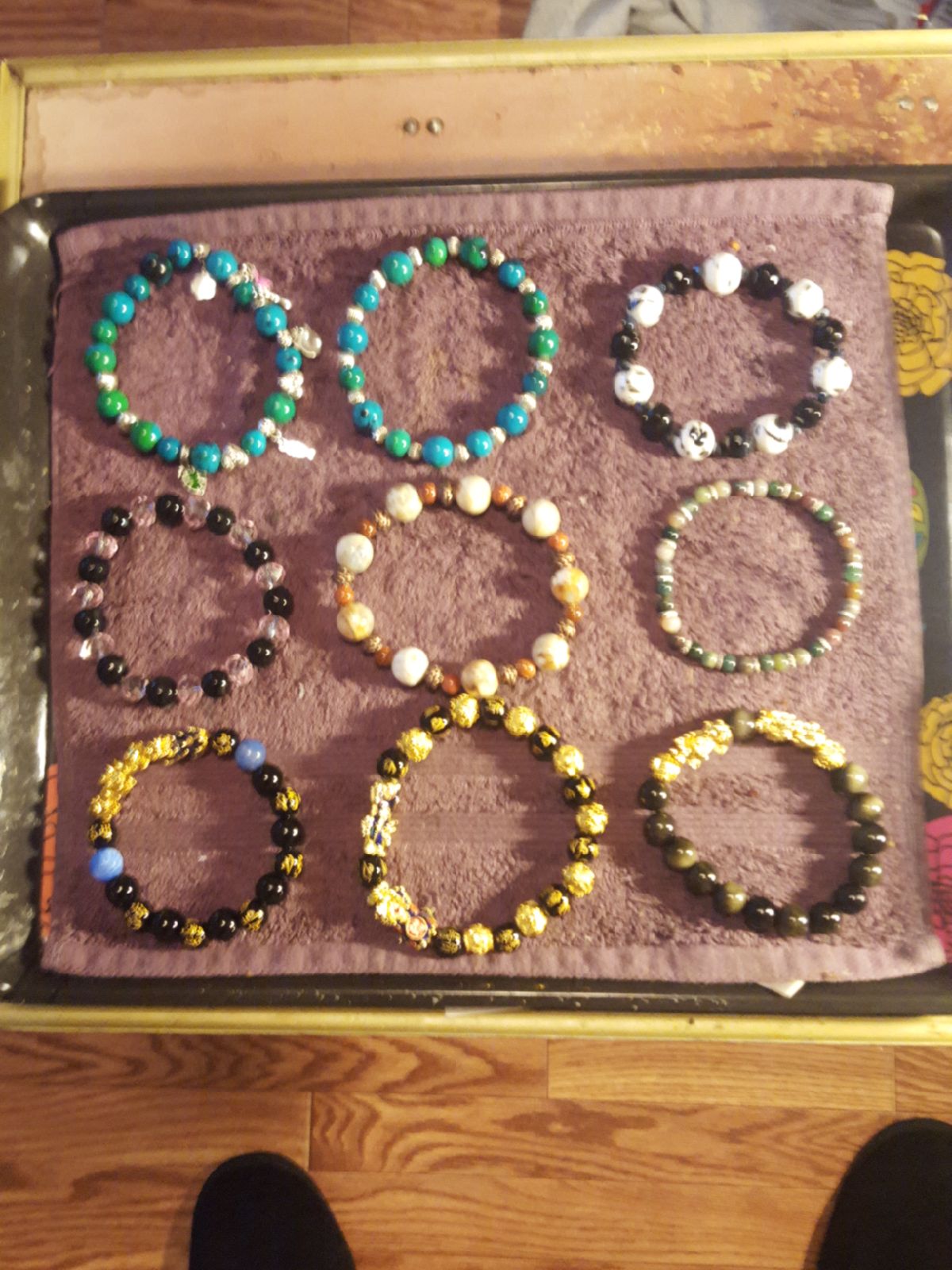 Nine Piece Assorted Bracelets