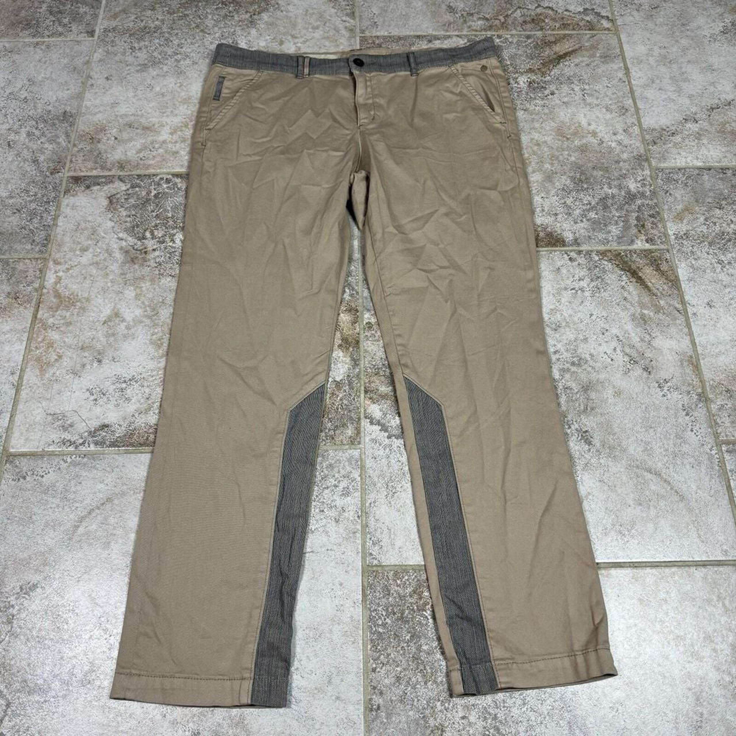 Pilcro & The Letterpress Anthropologie Hyphen Khaki Denim Womens Size 32