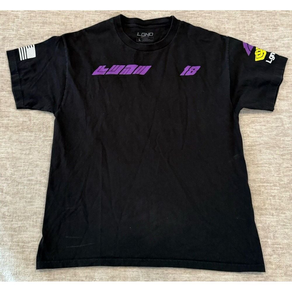 Limited Edition Track Master LGND Race Team Supply Co 18 Logo T shirt Large