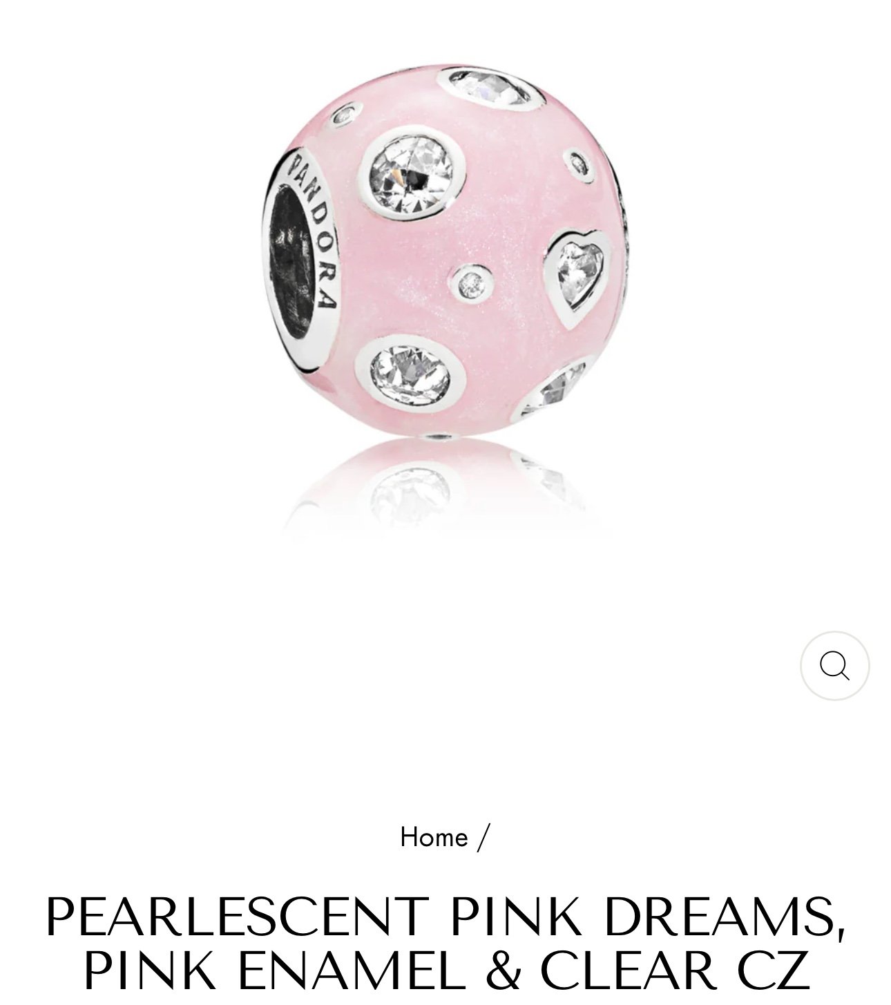 Pandora Pink Pearlescent Dreams Charm 797033EN153
