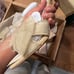 BADGLEY MISCHKA Women's Tess Tulle Bow Block Heel Sandals 9.5