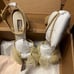 BADGLEY MISCHKA Women's Tess Tulle Bow Block Heel Sandals 9.5