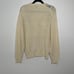 Christian Dior v neck tan silk blend sweater large