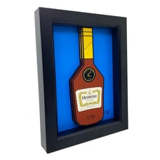 Hennessy Bottle Cognac 3D Pop Art