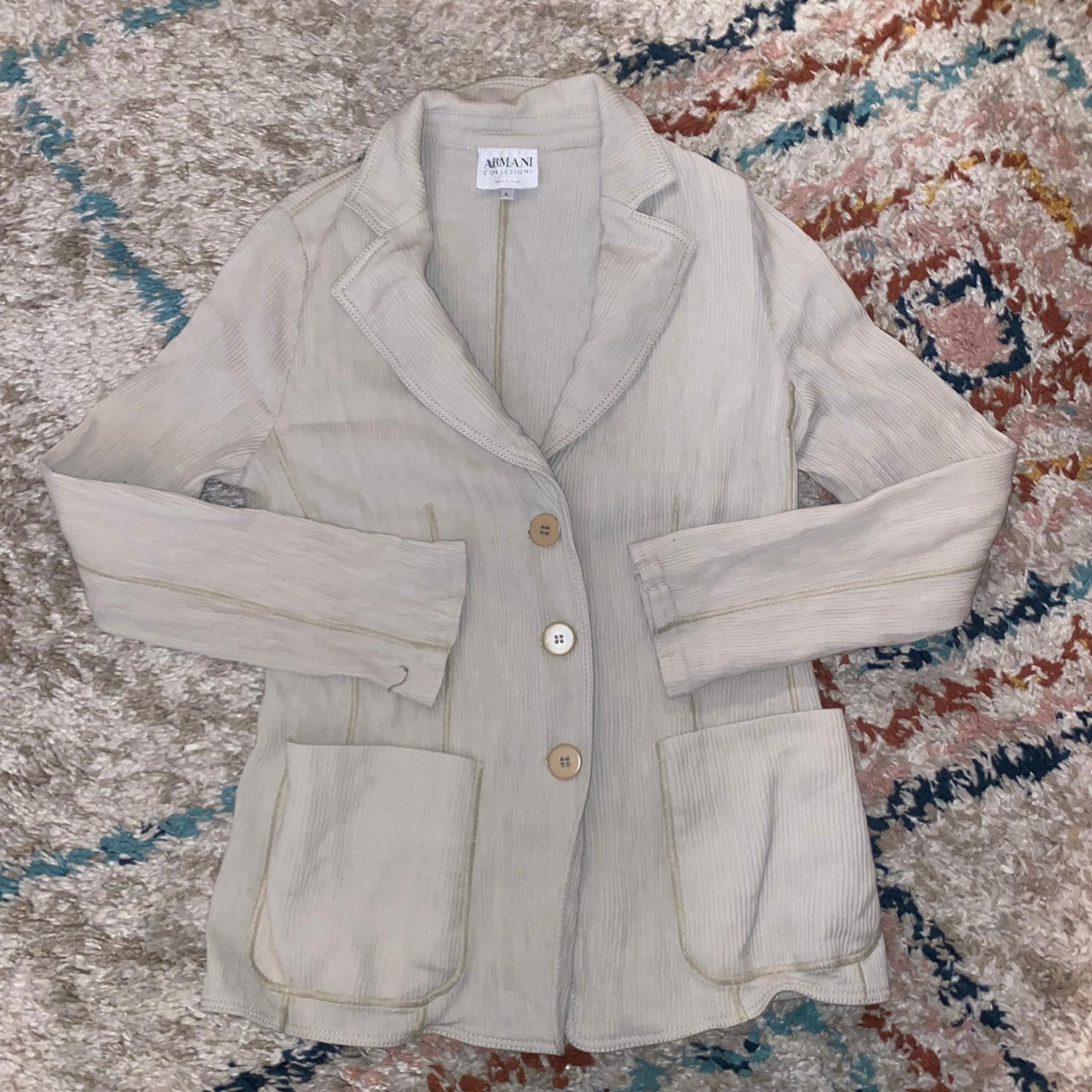 Armani Collezioni ribbed blazer 6