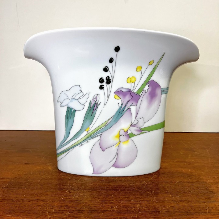 Vintage Hutschenreuther Germany Vase by Leonard Paris Decor Louxor Post Modern