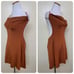 Cult Gaia Revolve Leslie LARGE Knit Mini Open Back Dress in Spice Brown 318