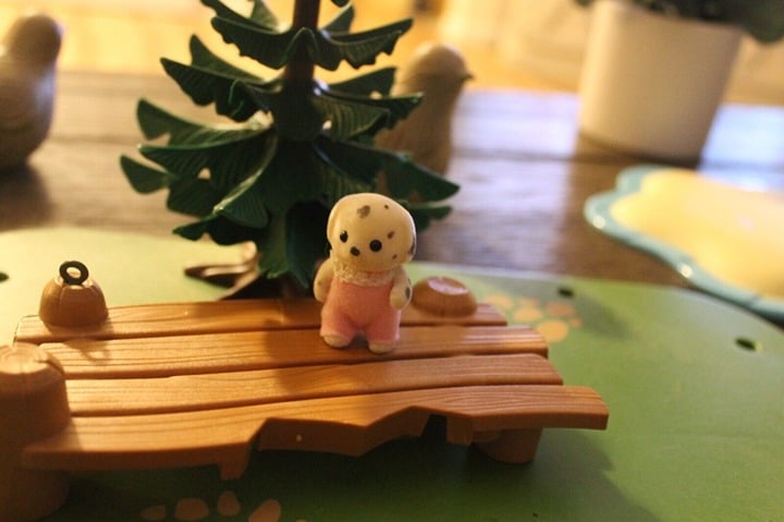 Sylvanian Families Calico critters Standing Kennelworth Dalmation Baby VHTF EUC