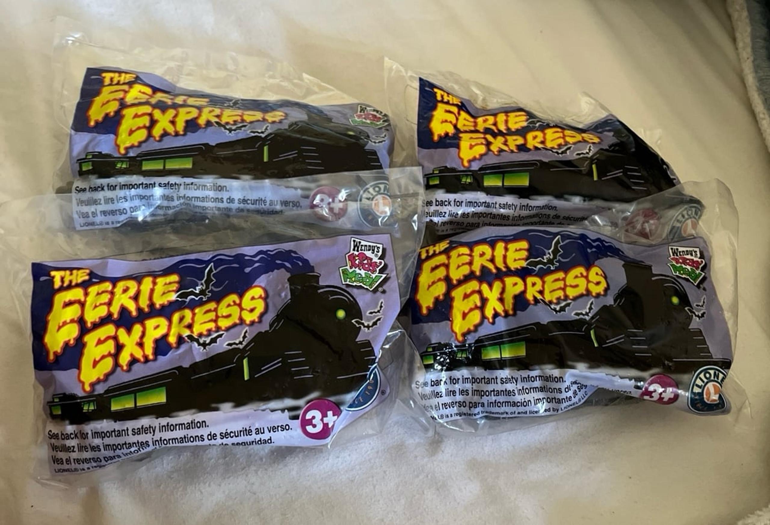 Wendy’s The Eerie Express train Set. NEW!!