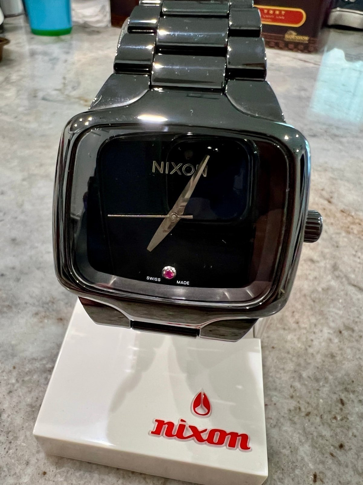 Nixon The Ceramic Player watch, Swiss Made Automatic, ALL BLACK, UBER RARE!