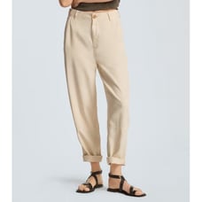 Everlane The Relaxed Chino in Buttersoft Women 6 Parchment Curve Leg Flap Pocket