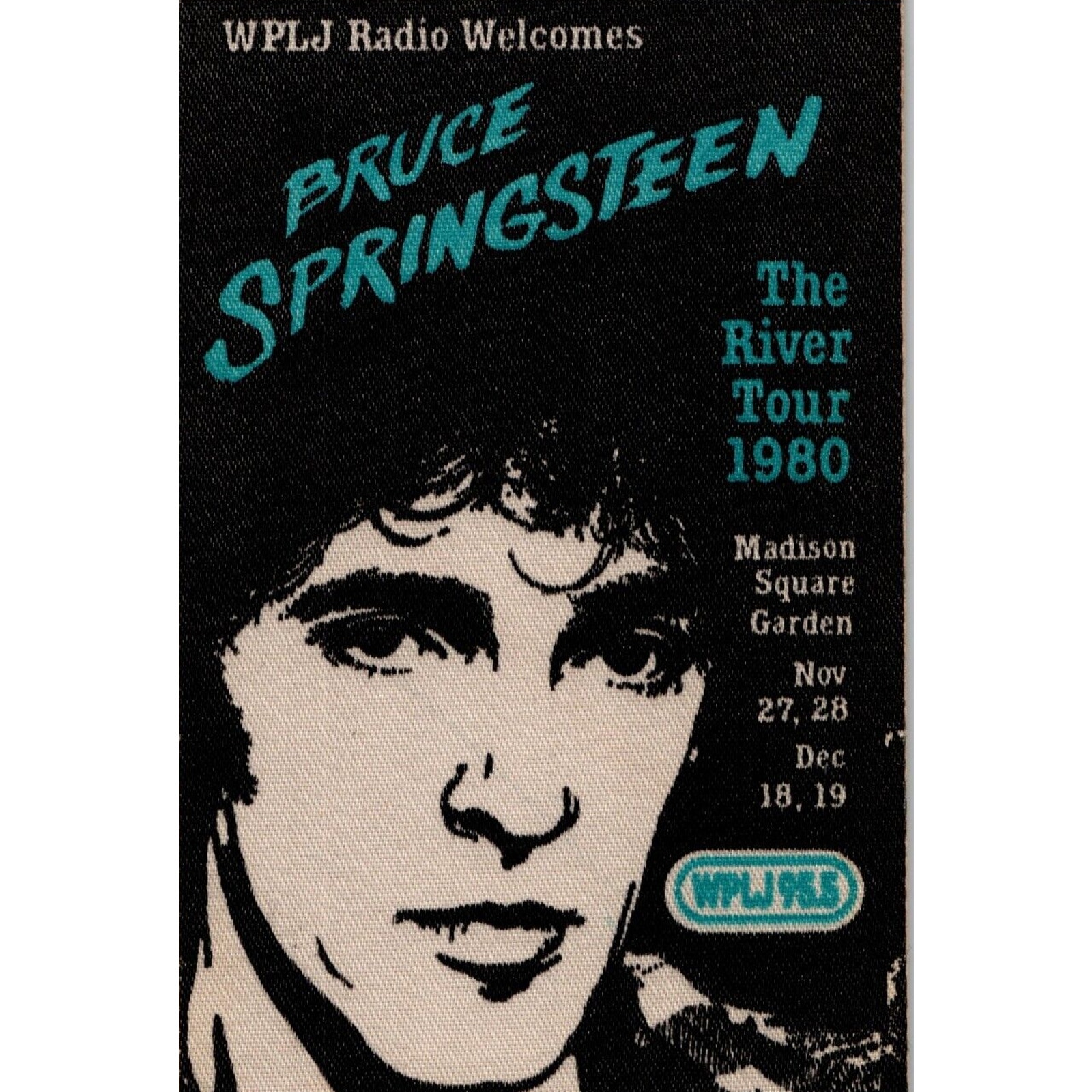 Bruce Springsteen The River Radio Station Backstage Pass New York MSG Cloth 1990