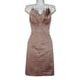 775 TRULY ZAC POSEN Petal Strapless Bodice Gray Purple Satin Cocktail Dress 4