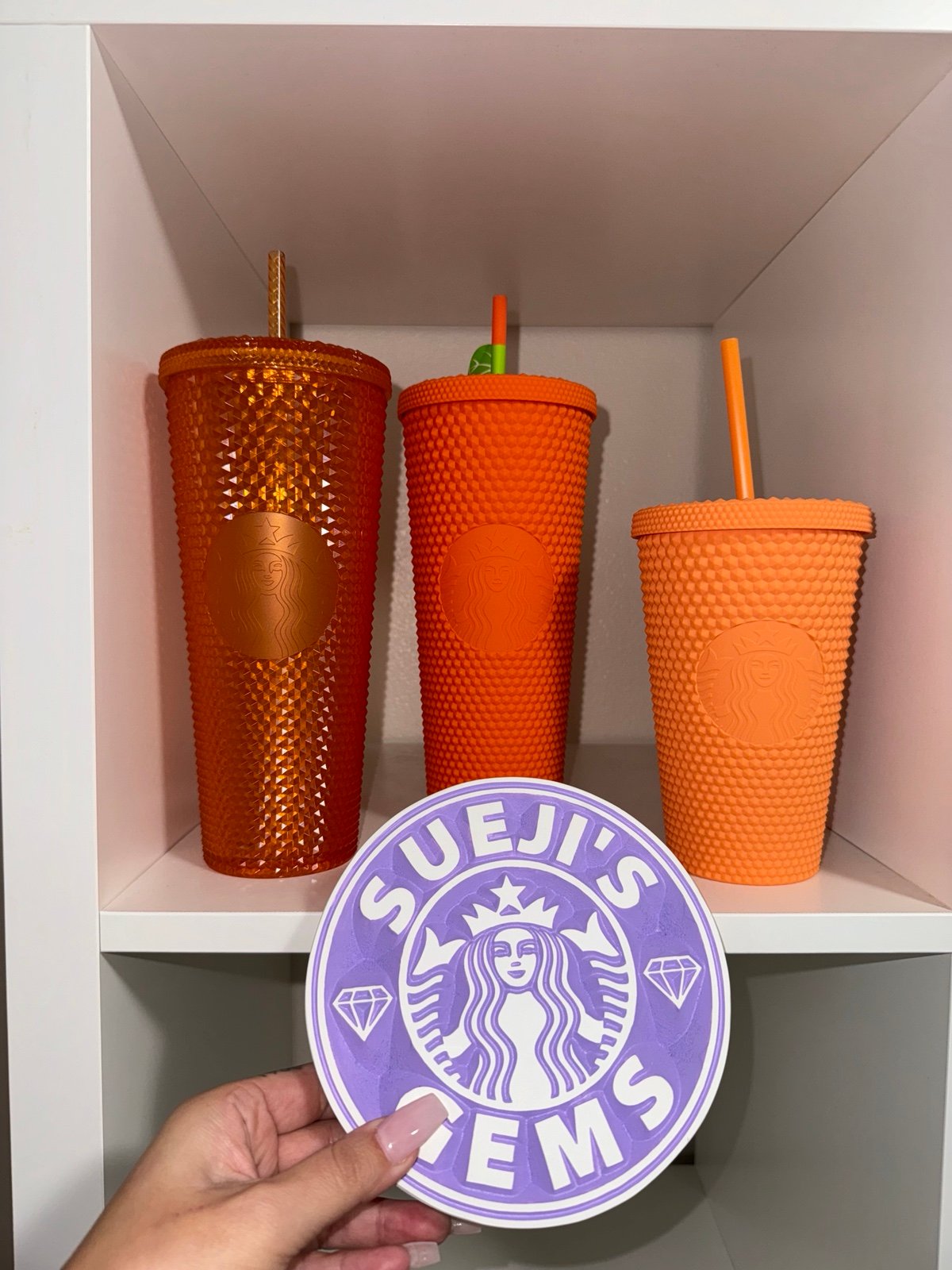 Starbucks orange studded bundle