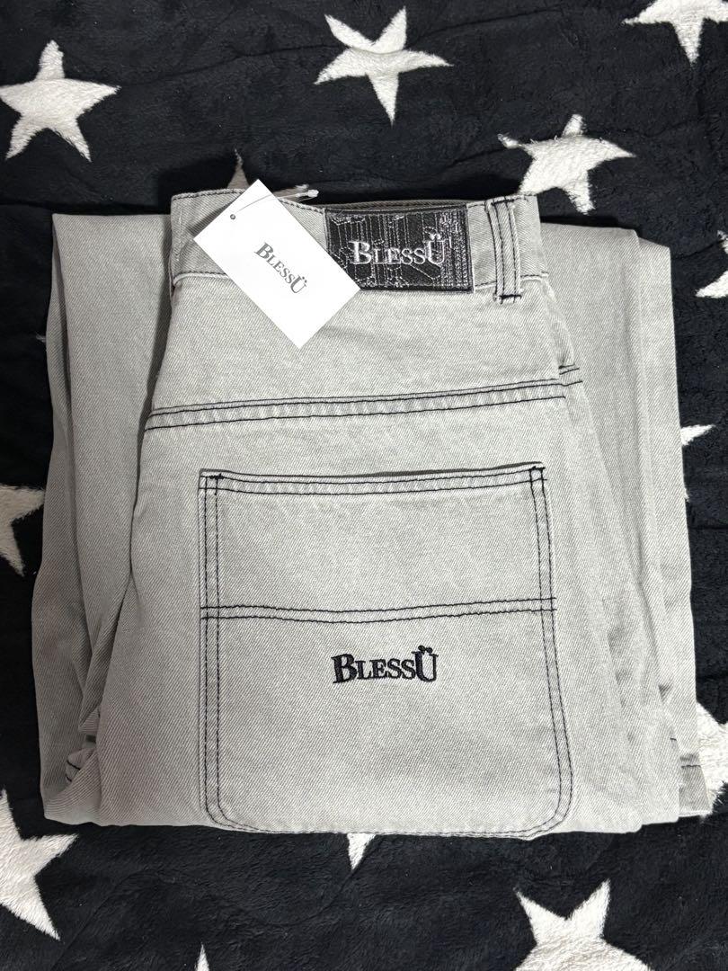 BlessU Gray Wide Leg Pants, New with Tags