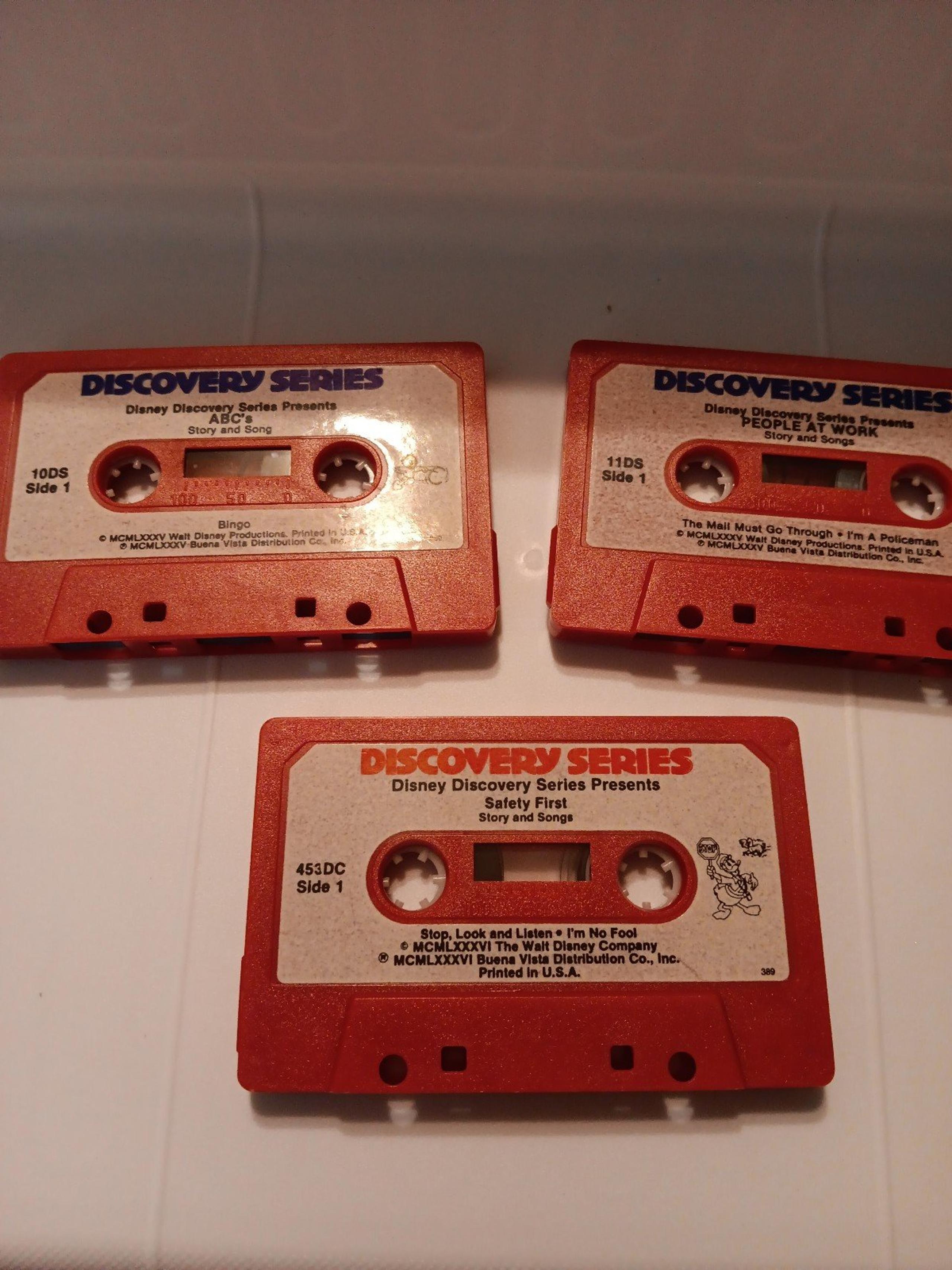 Disney Discovery Series Cassette Tapes 3 Tapes