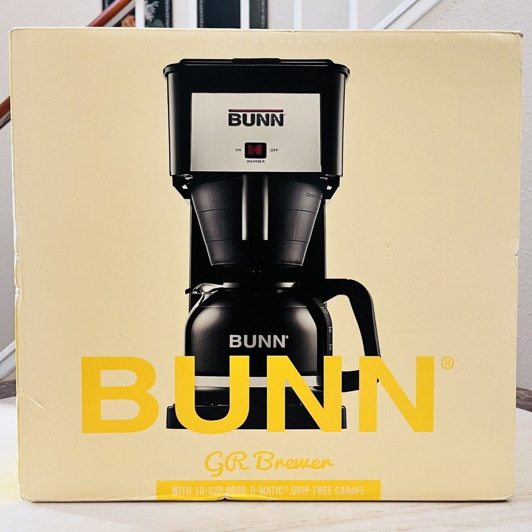 BUNN Velocity 10-Cup GRB Brewer Drip-Free Carafe Coffee Maker 38300.0064 Black