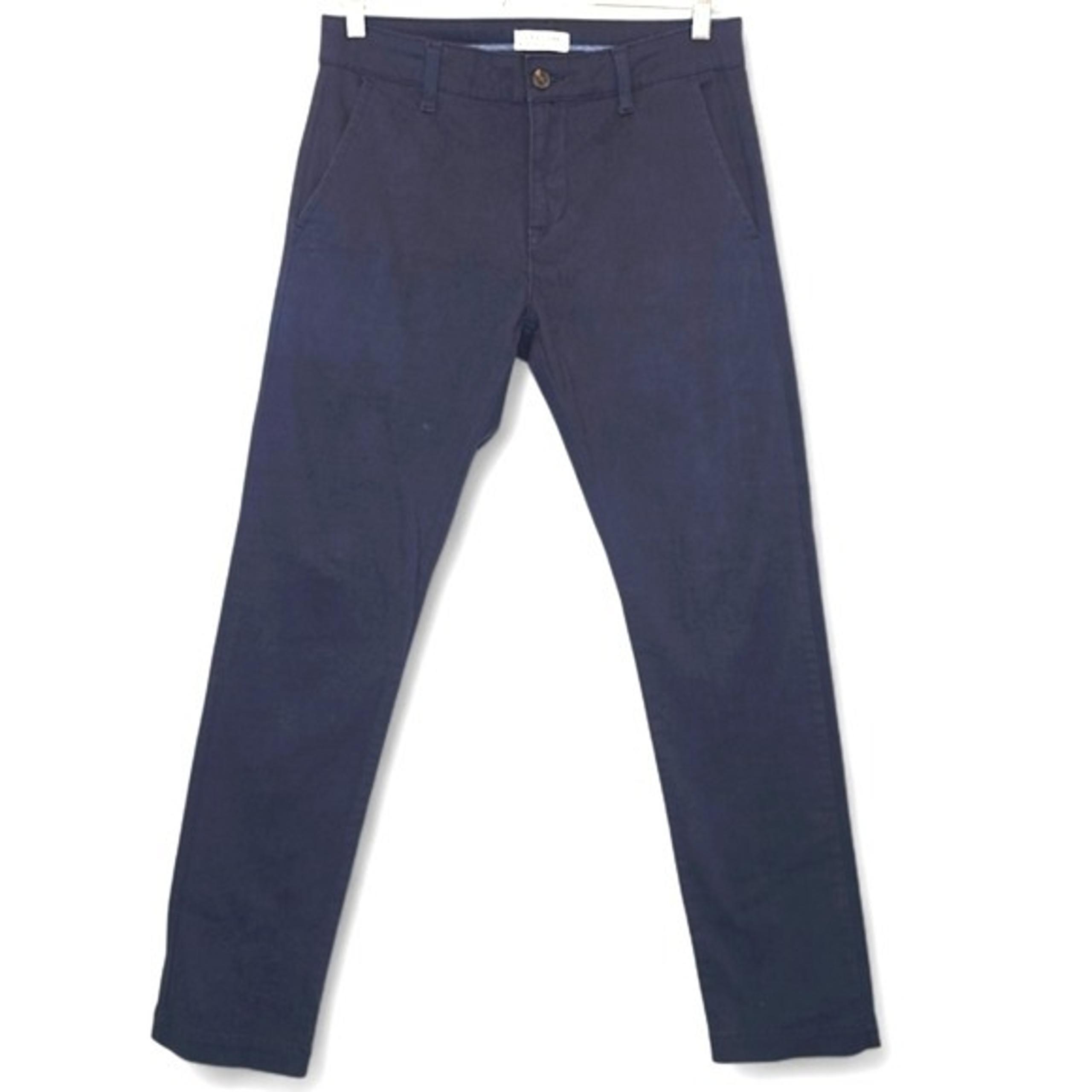 U.S. POLO ASSN. Navy Chinos Men's 30x31 Straight Activate Stretch Black Mallet