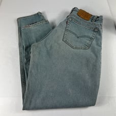 VTG Levi's Jeans Men's 33x32* 560 Loose Fit Tapered Green Faded Denim Tag 33x34
